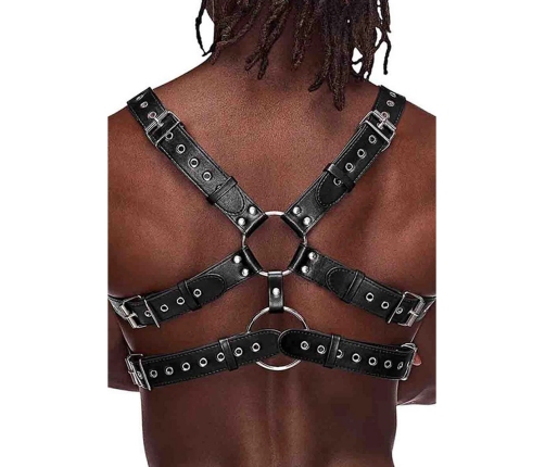 Gemini - Imitation Leather Harness - One Size - Black