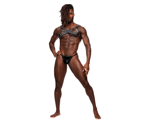 Male Power Virgo Adjustable Harness Imitation Leather Black One Size