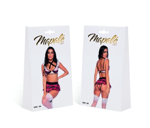 Mapale School Girl Costume S/M - Classic Uniform Set with Accessories