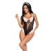 Mapale French Maid Costume L/XL - Lace-Up Bodysuit & Headpiece