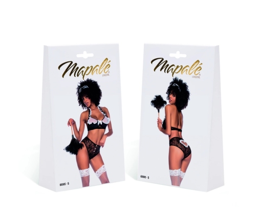 Mapale French Maid Costume Set L - Elegant Black & White Outfit