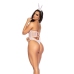 Mapale Bunny Chic Costume L/XL - Feather Detail & Lace-Up Back