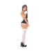 Mapale French Maid Mini Dress Costume S/M Black-White Set