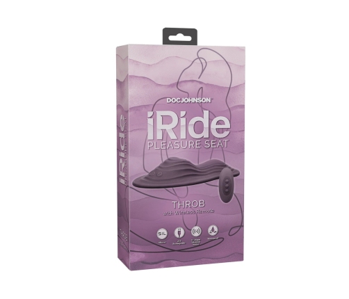 iRide Pleasure Seat - Throb - Rechargeable with Wireless Remote - Dusty Purple