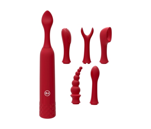 Doc Johnson iQuiver Intimate Device 6 Attachments Compact Periwinkle