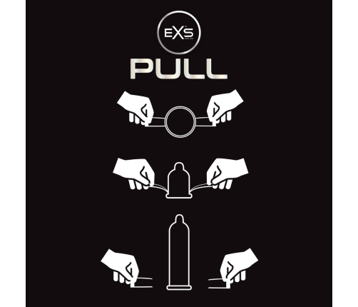 EXS Pull Non-Latex Condoms 6-Pack | Hypoallergenic & Ultra-Thin Design