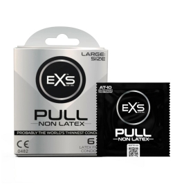 EXS Pull Large Condoms 6-Pack - Spacious Fit, Pre-Lubricated, AT-10 Resin EXS Pull Large Condoms 6-Pack - Spacious Fit, Pre-Lubricated, AT-10 Resin