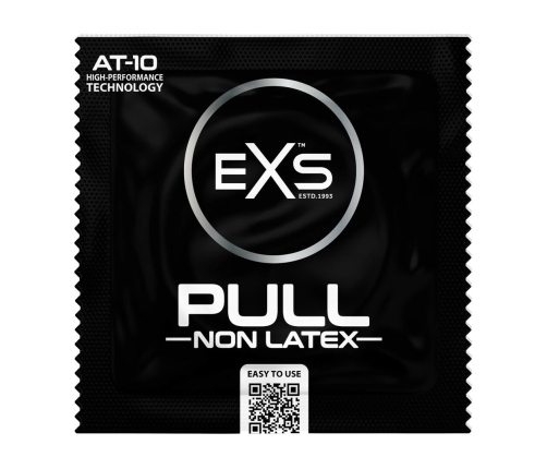 EXS Pull Large Condoms 6-Pack - Spacious Fit, Pre-Lubricated, AT-10 Resin
