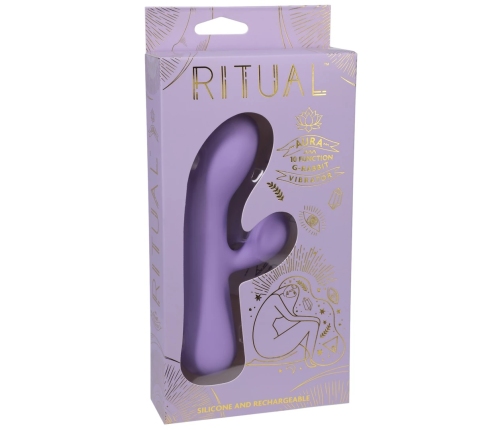 Aura - Rechargeable Silicone Rabbit Vibe - Lilac