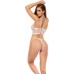 Dreamgirl Two-in-One Babydoll & Thong Set S/M White Lace Elegance
