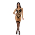 X Marks The Spot Cheetah Print Teddy - XL - Black
