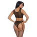 You a Vixen - Bra and Panty with Garter Belt - XL