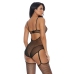 Caught In The Feels - Teddy with Suspender Straps - XL