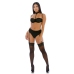 On the Prowl Choker Lingerie Set - L - Black