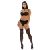 On the Prowl Choker Lingerie Set - L - Black