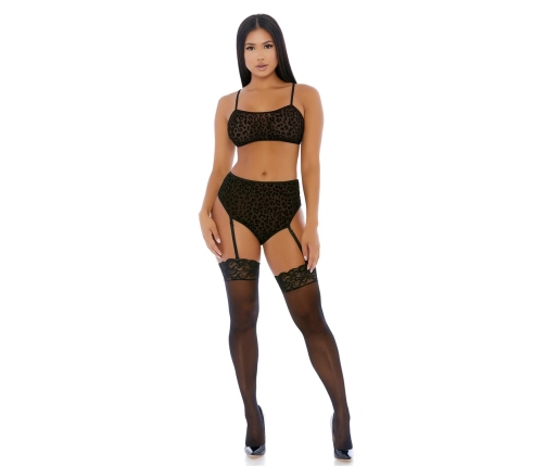 Lustful Leopard - Cami Lingerie Set - XL