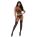 Can't Be Caged - Net Bustier Set - XL