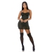 Draped in Diamonds - Rhinestone Nightgown Set - L