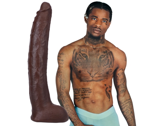 Damion Dayski - Realistic ULTRASKYN Dildo - 12 / 30 cm - Chocolate