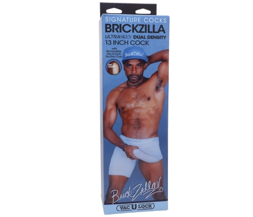 Brickzilla - Realistic ULTRASKYN Dildo - 13 / 33 cm - Chocolate