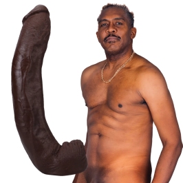 Dredd - Realistic ULTRASKYN Dildo - 13.5 / 34 cm - Chocolate