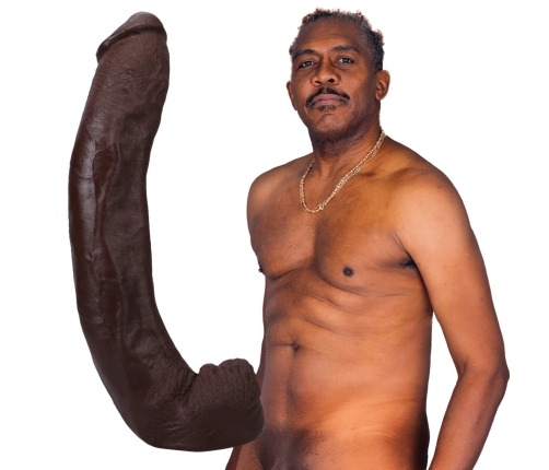 Dredd - Realistic ULTRASKYN Dildo - 13.5 / 34 cm - Chocolate