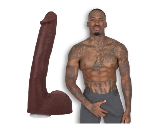 Pressure - Realistic ULTRASKYN Dildo - 10 / 25 cm - Chocolate