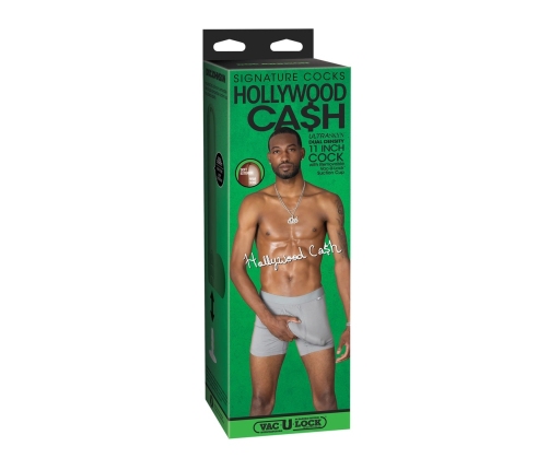 Hollywood Cash - Realistic ULTRASKYN Dildo - 11 / 29 cm - Chocolate