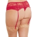 Lace Garter Belt Diamond - Black