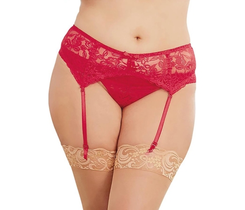 Lace Garter Belt Diamond - Black
