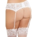 Lace Garter Belt Diamond - Black