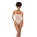 Bluebella Teddy L Ivory - Lace & Mesh Bodysuit with Underwire