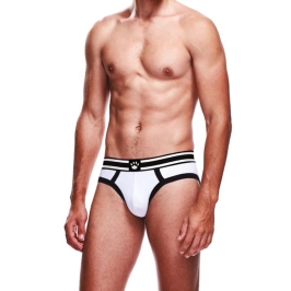 Prowler Brief M White/Black - Two-Tone Classic Waistband Underwear