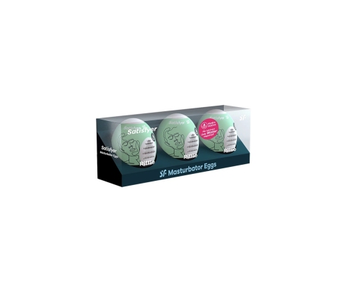 Masturbator Egg Set - Riffle - 3 Pieces