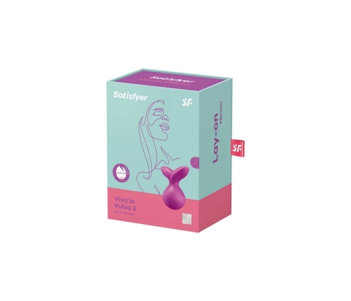 Viva la Vulva 3 - Lay-On Vibrator - Violet