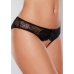 Open Panty with Mesh Front and Lace Back - One Size
