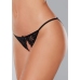 Lace Panty with Open Front and Elastic Band - One Size