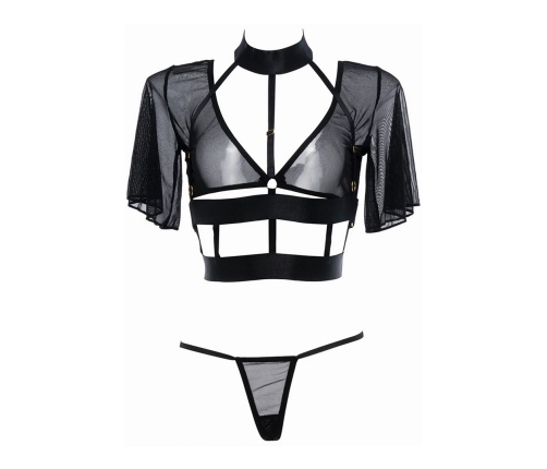 Dreamer - Corset and Tong - OS - Black