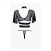 Dreamer - Corset and Tong - OS - Black