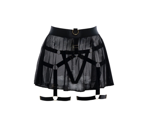 Some Like it Hot - Harness and Skirt - OS - Black