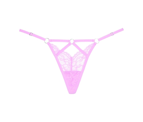 Do Not Disturb - Lace Thong - OS - Pink