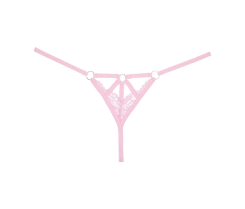 Do Not Disturb - Lace Thong - OS - Pink