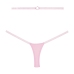 Cherished - Lace and Mesh Thong - OS - Pink