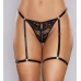 Say it with Garters - Lace Thong - OS - Black