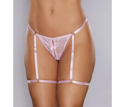 Say it with Garters - Lace Thong - OS - Pink