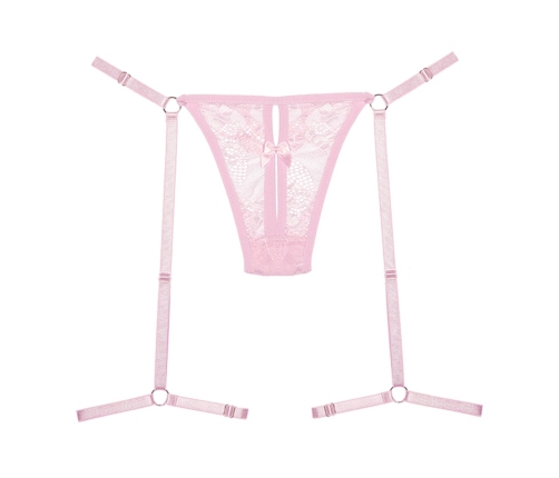 Say it with Garters - Lace Thong - OS - Pink
