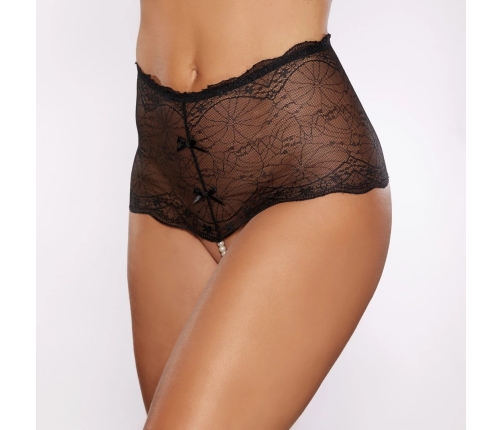 Passion and Pearl - Pearl Thong - One Size - Black