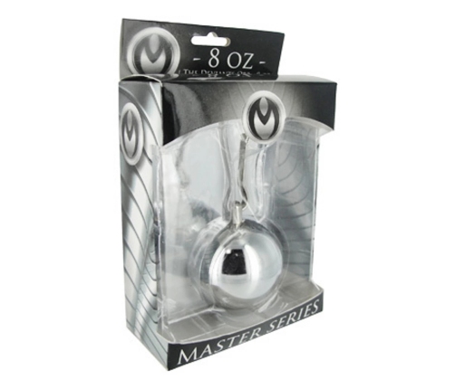 XR Brands Deviants Orb Weighted Steel Balls 240ml with Clip Attachment