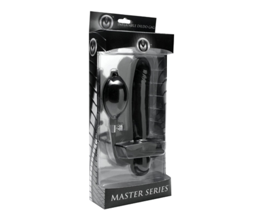 Incubus Inflatable Dual-Function Gag with External Attachment Black