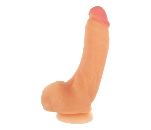 Girthy George Dildo with Suction Cup - 9 inch - Flesh